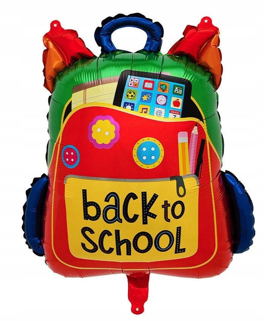 Folinis balionas kuprinė 64x54 cm Atgal į mokyklą Back to school