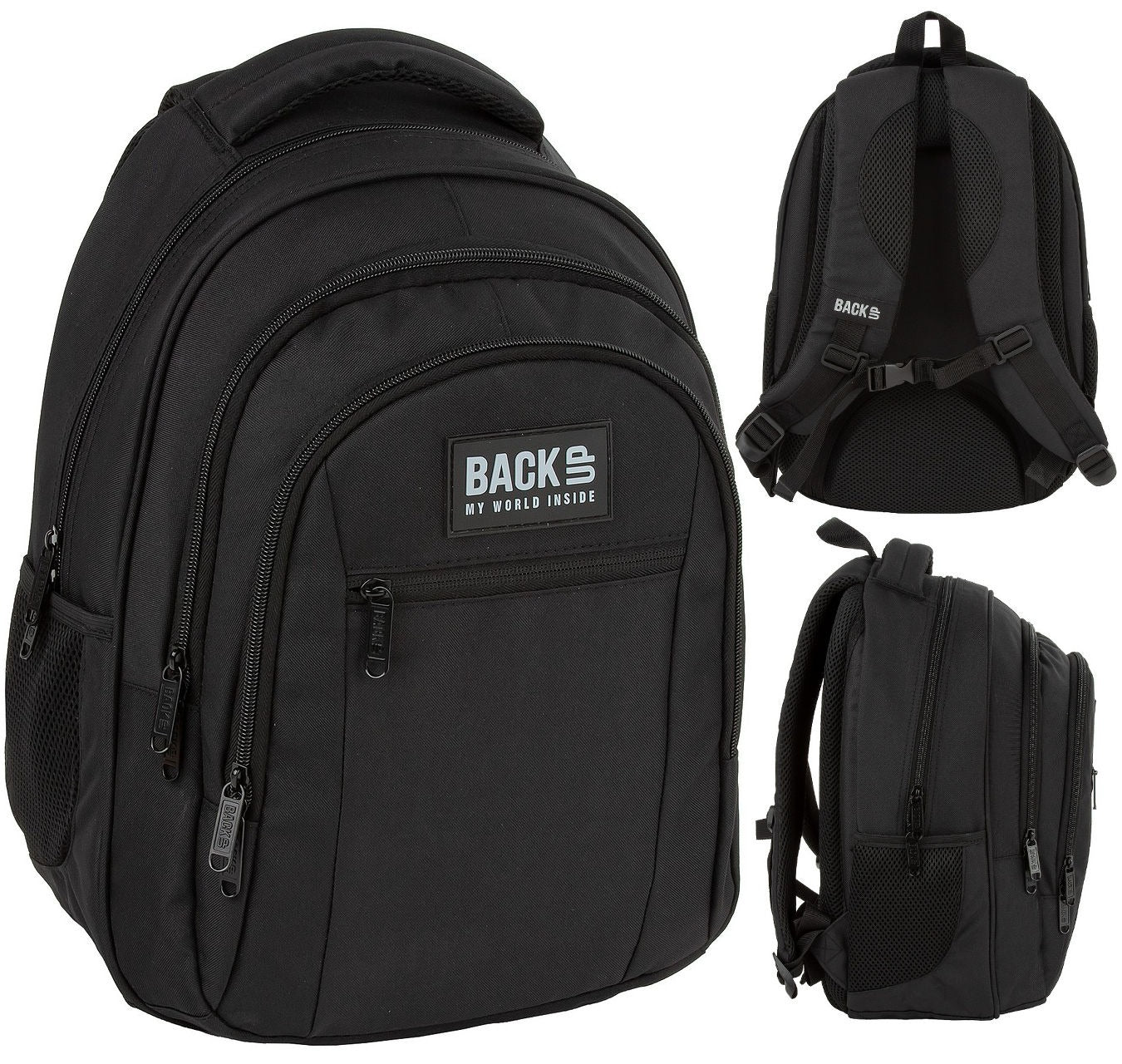 Mokykline kuprine BackUP 26L – Black (O56)