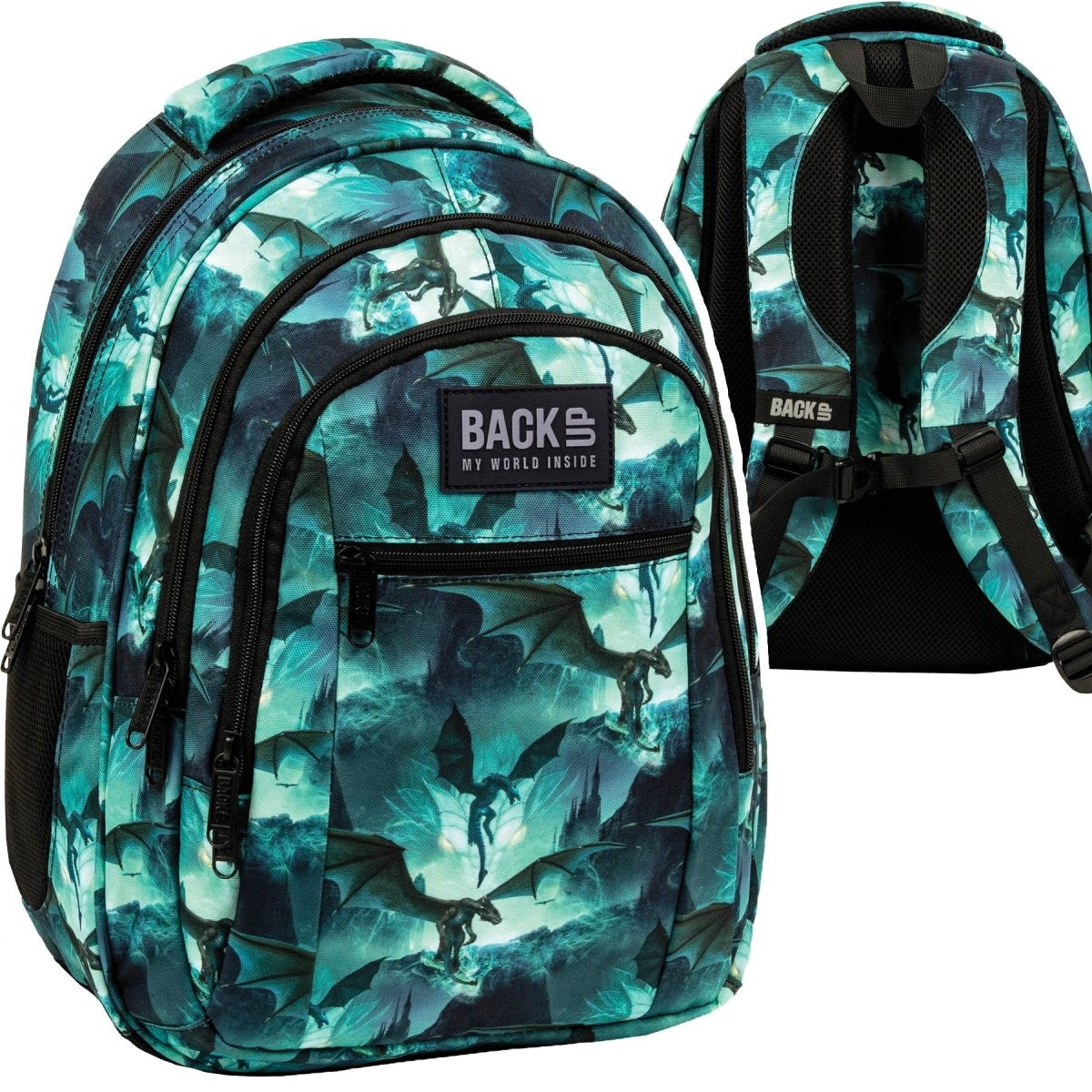 Mokykline kuprine BackUP 26L – Dragon (PLB5O35)