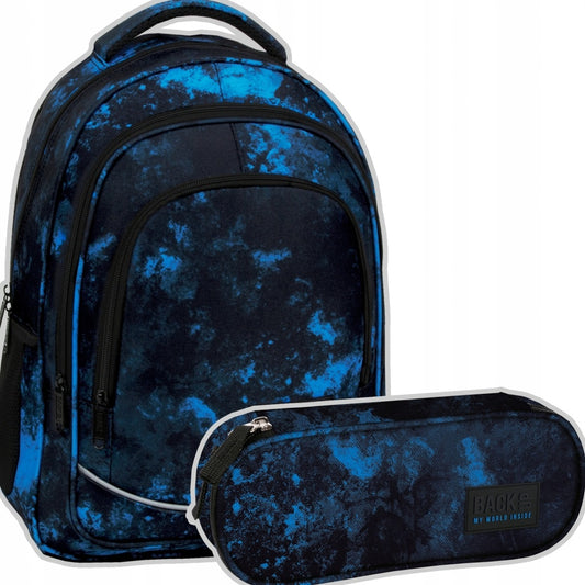 Mokykline kuprine BackUP 2-dalių rinkinys 26L – Ocean Deep (X57 + penalinė)
