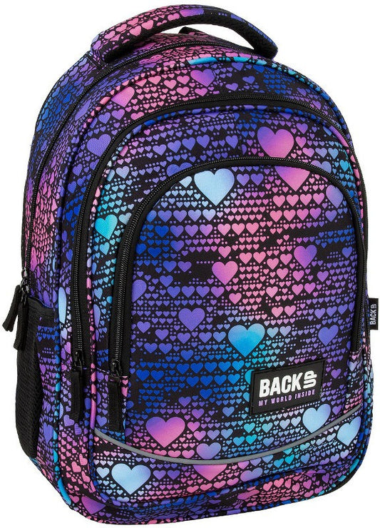 Mokykline kuprine BackUP 26L – Hearts Holo (X18)