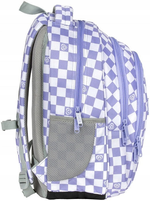 Mokykline kuprine BackUP 26L – Checkerboard Violet (O26)