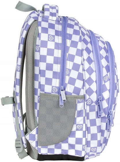 Mokykline kuprine BackUP 26L – Checkerboard Violet (O26)