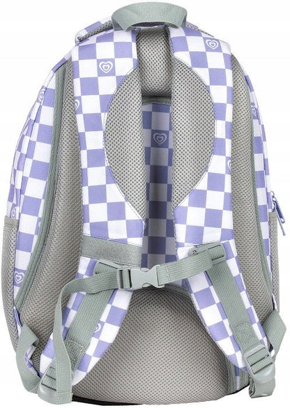 Mokykline kuprine BackUP 26L – Checkerboard Violet (O26)