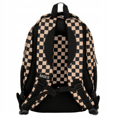 Mokykline kuprine BackUP 26L – Checkerboard Beige