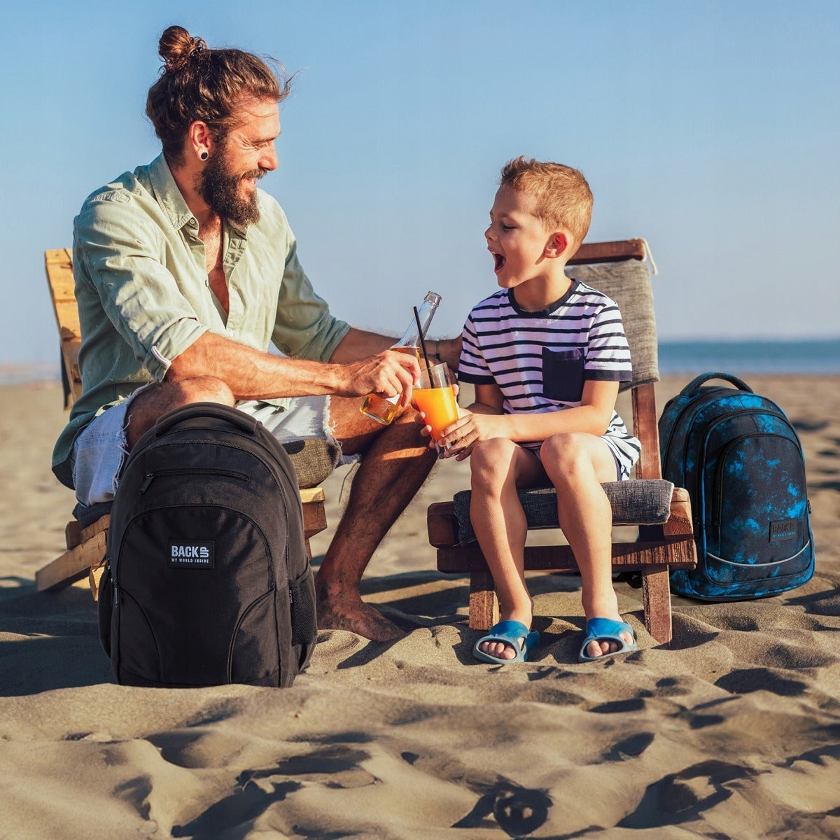 Mokykline kuprine BackUP 2-dalių rinkinys 26L – Ocean Deep (X57 + penalinė)