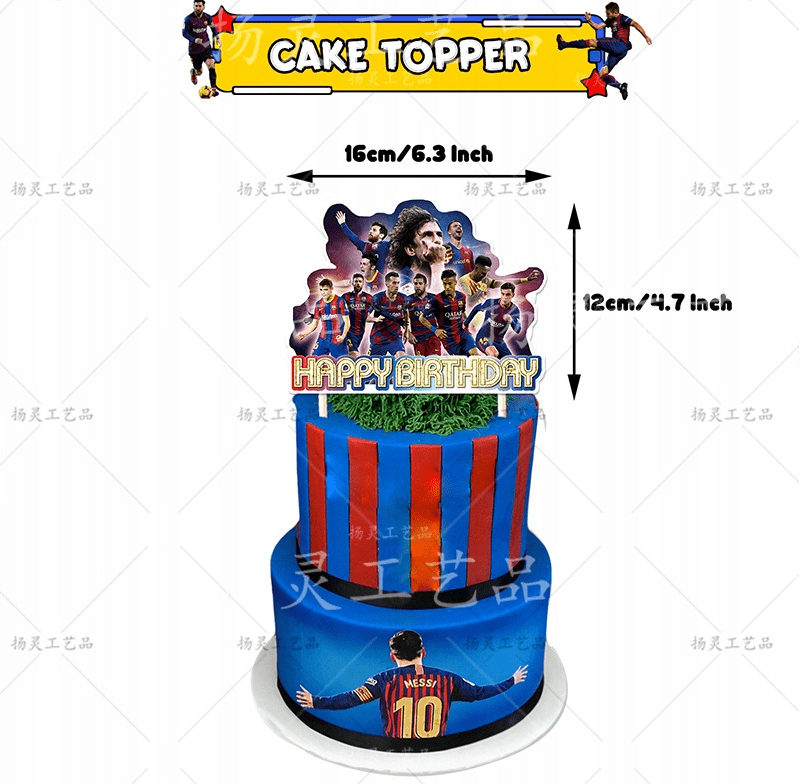 FC Barcelona tema gimtadienio dekoracijų rinkinys - PartyGo