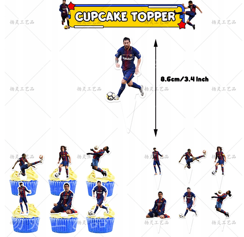 FC Barcelona tema gimtadienio dekoracijų rinkinys - PartyGo